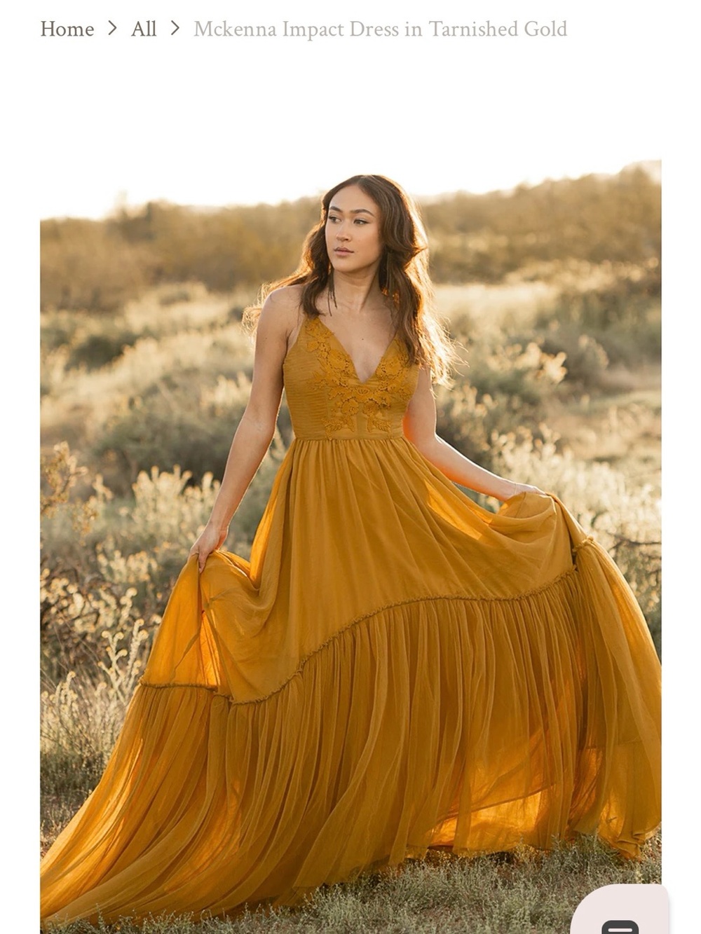 Impact Dress in Tarnished Gold